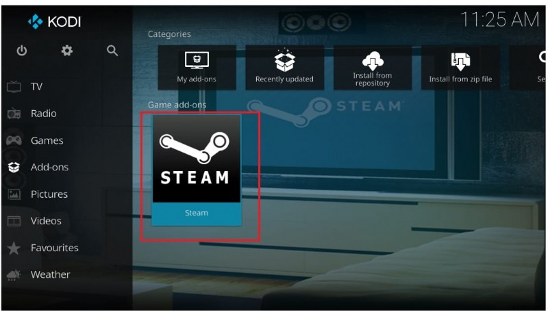 Kodi から Steam ゲームをプレイする方法