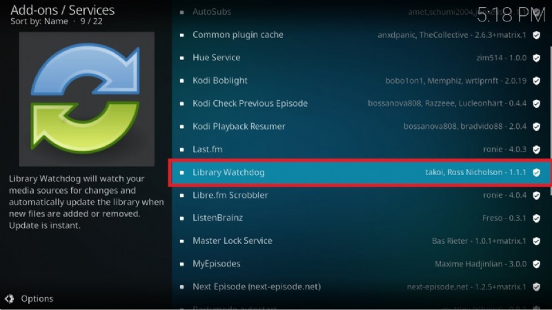 Kodi ライブラリを更新する方法 