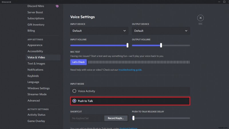 Discordでプッシュツートークを使用する方法 