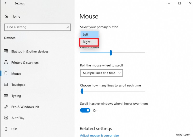 Windows 10 でマウス ボタンを再割り当てする方法