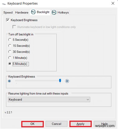 Dell キーボード バックライト設定を有効にする方法