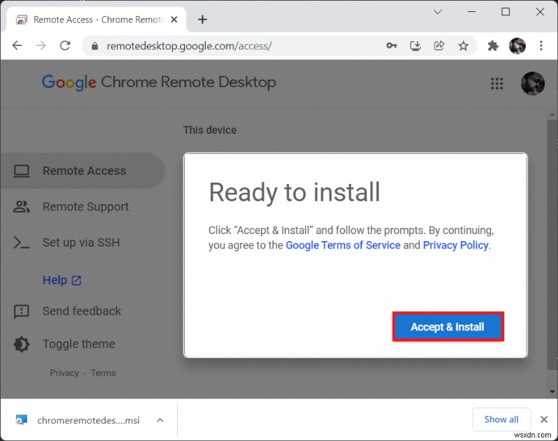 Windows 11 で Chrome リモート デスクトップを有効にする方法