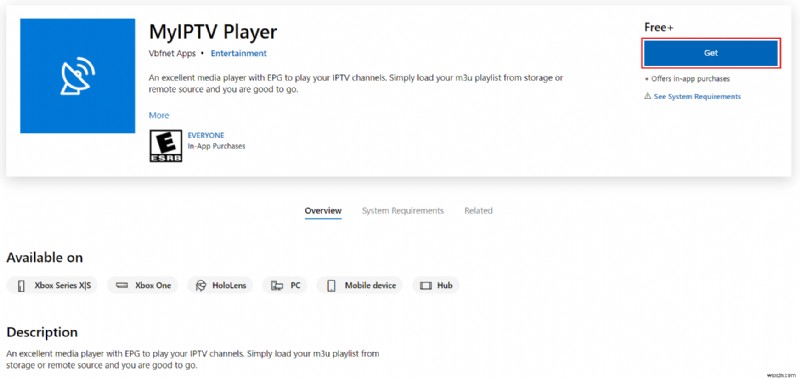 MyIPTV Player のダウンロード方法