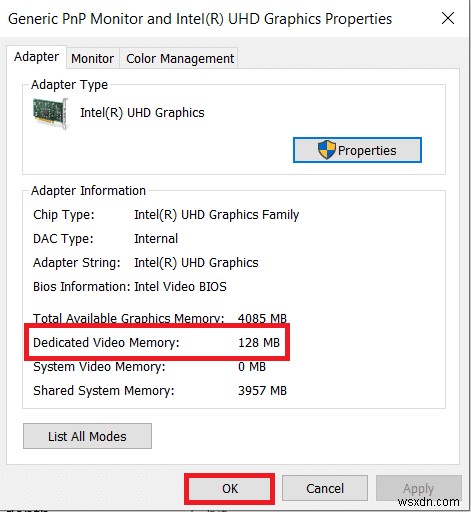 Windows 10 で VRAM の容量を確認する方法