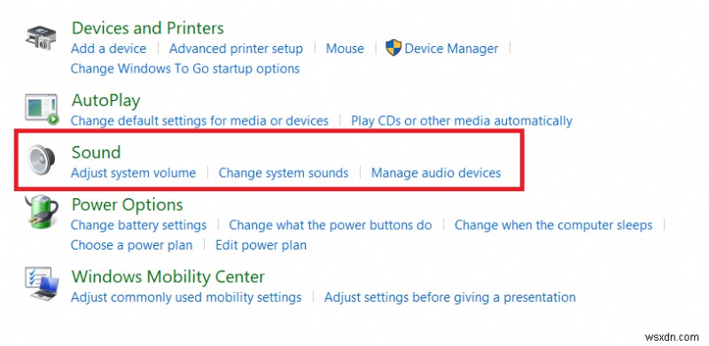 Windows 10 でサウンド コントロール パネルにアクセスする方法 