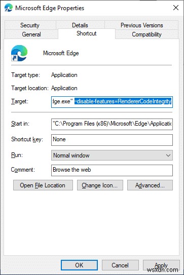 Microsoft Edge のエラー STATUS BREAKPOINT を修正 