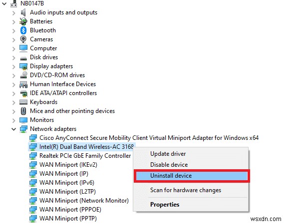 Windows 10 で Microsoft Edge ERR NETWORK CHANGED を修正する