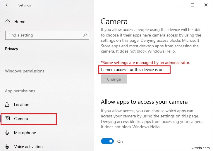 Windows 10で0xC00D36D5カメラが接続されていない問題を修正 