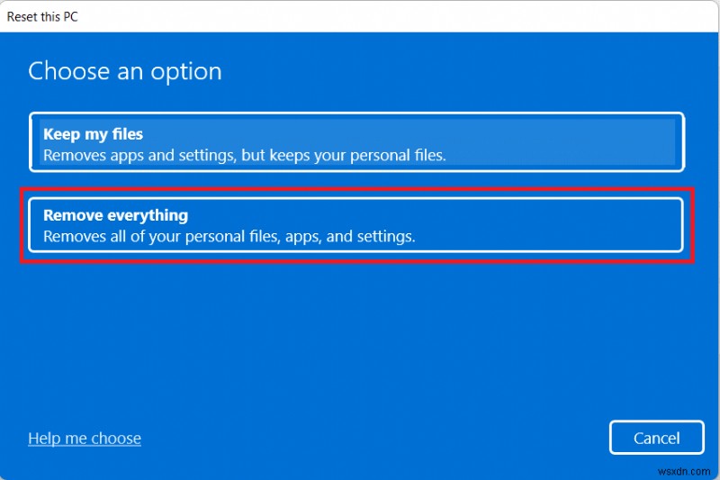 Windows 11をリセットする方法 