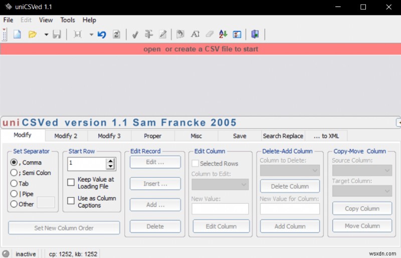 Windows 向けの 30 のベスト CSV エディタ