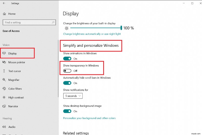 Windows 10でタスクバーを透明にする方法 