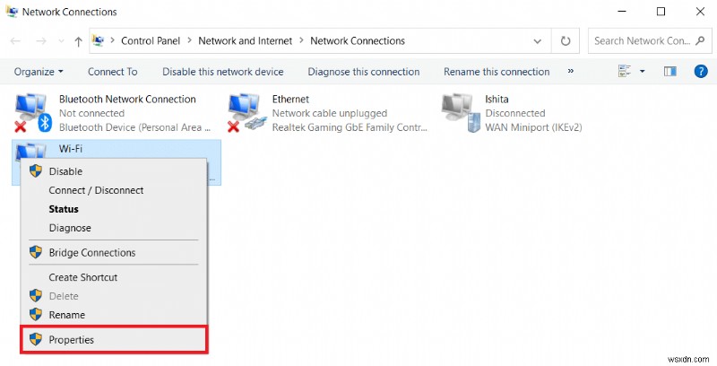 Windows 10 でネットワーク接続の問題をトラブルシューティングする方法 