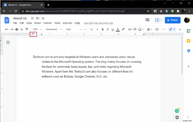 Word および Google ドキュメントでぶら下げインデントを作成する方法