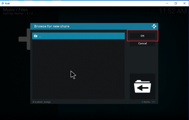 Kodi に音楽を追加する方法