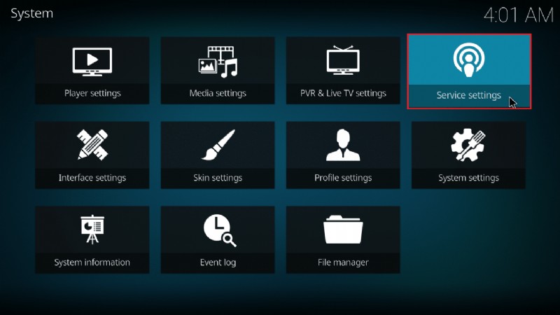 Kodi Web インターフェイスの使用方法 