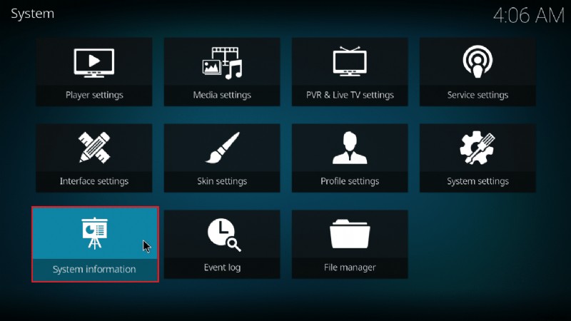 Kodi Web インターフェイスの使用方法 