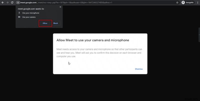 Google Meet でスナップ カメラを使用する方法 