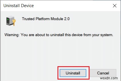 Windows 10 で Trusted Platform Module 80090016 エラーを修正 