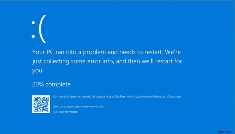 Windows 10でWDF_VIOLATIONエラーを修正する方法 