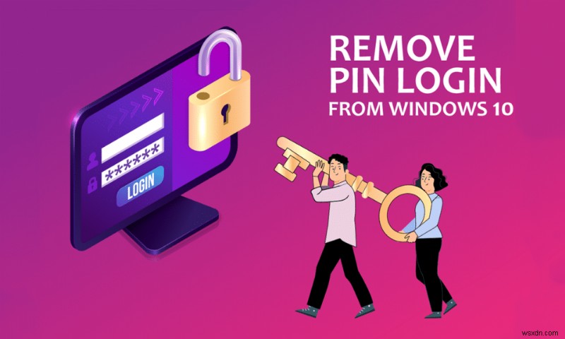 Windows 10 から PIN ログインを削除する方法 