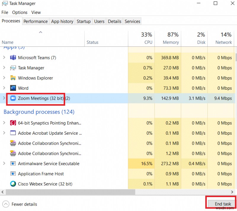 Windows 10で別のアプリで使用中のカメラを修正 