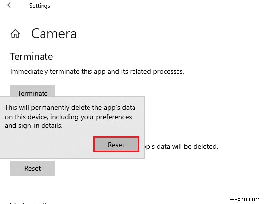 Windows 10で別のアプリで使用中のカメラを修正 