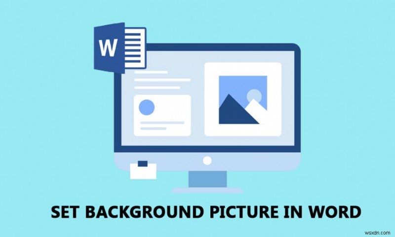 Microsoft Word の背景画像を設定する方法