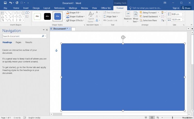 Microsoft Word の背景画像を設定する方法