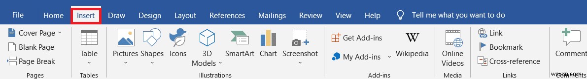 Word で行を挿入する方法 