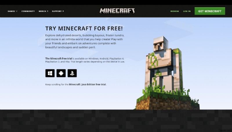 Windows 10 Minecraft Edition を無料で入手する方法 