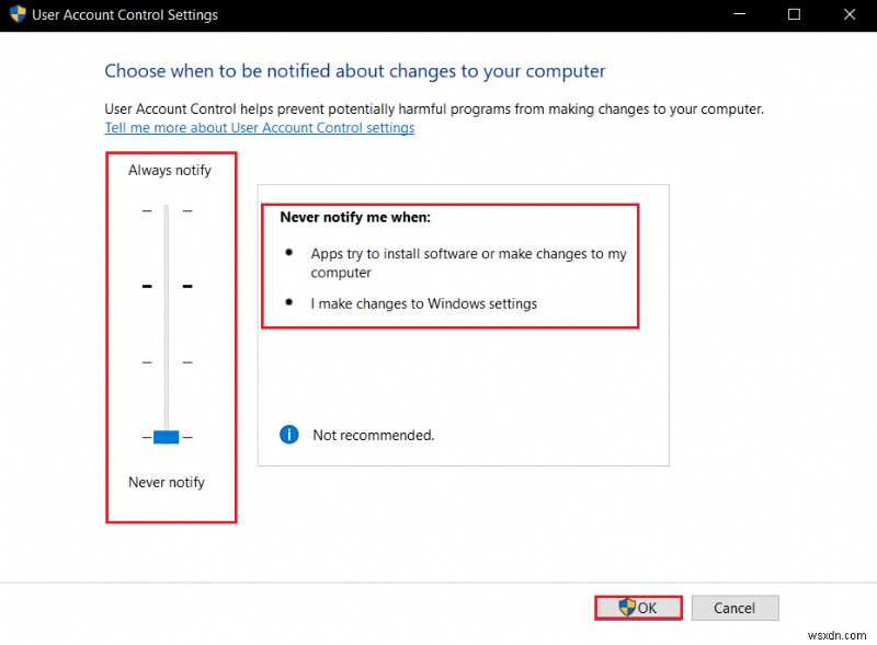 Windows 10 が許可を求めないようにする方法 