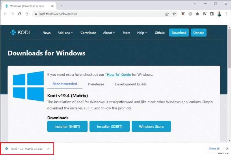 Windows 10でKodi Aresウィザードが機能しない問題を修正 