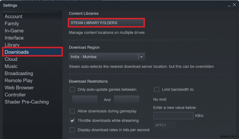 Steam でダウンロードしたファイルが見つからないというエラーを修正 