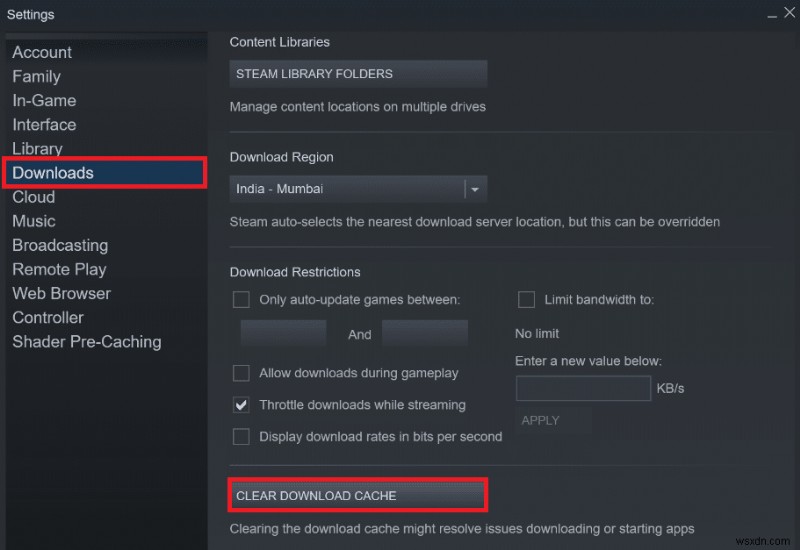 Steam でダウンロードしたファイルが見つからないというエラーを修正 