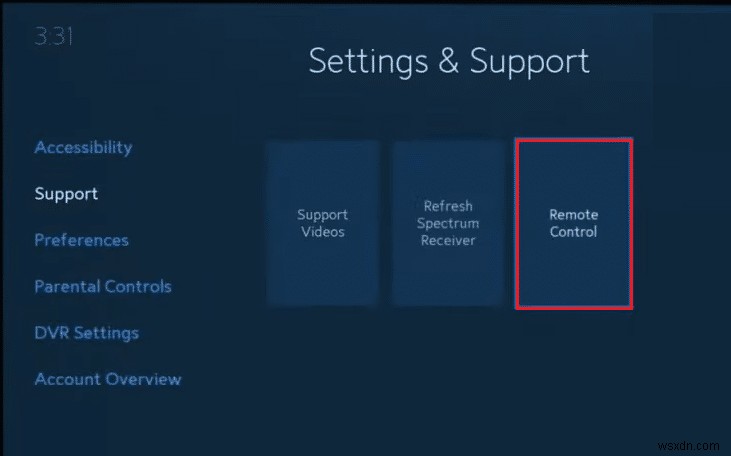 Spectrum Remote をリセットする方法 