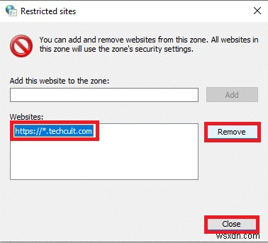Windows 10 で Web サイトのブロックを解除する方法 