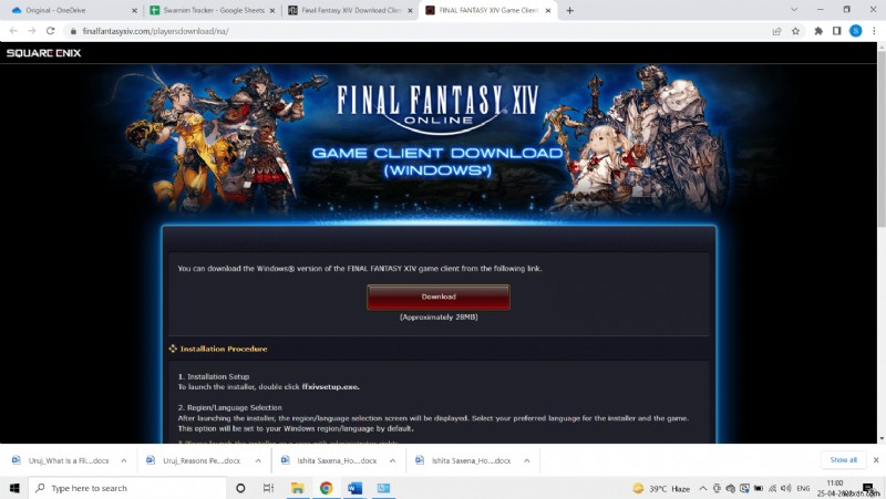 Windows 10 で FFXIV エラー 90002 を修正 