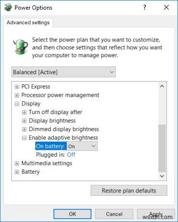 Windows 10 の画面の暗さを自動的に修正する
