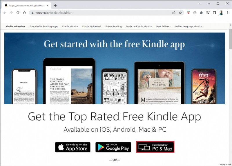 Amazon Kindle が PC に表示されない問題を修正