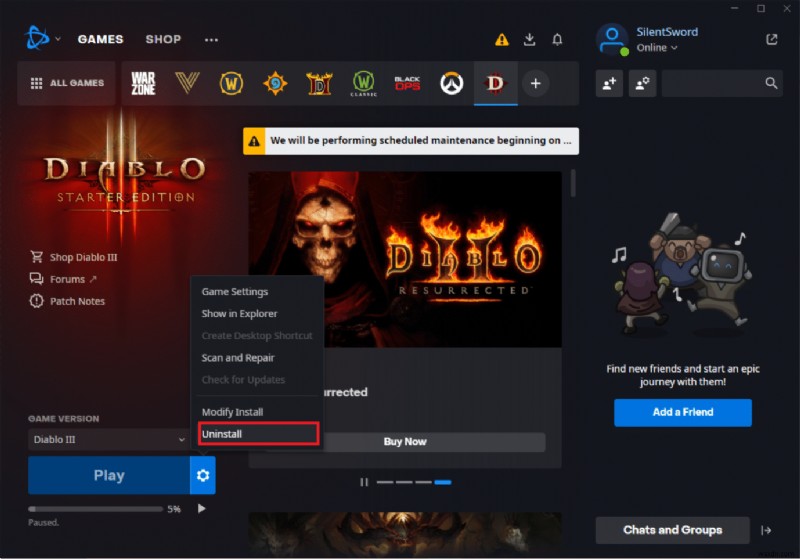 Windows 10でDiablo 3エラーコード1016を修正 