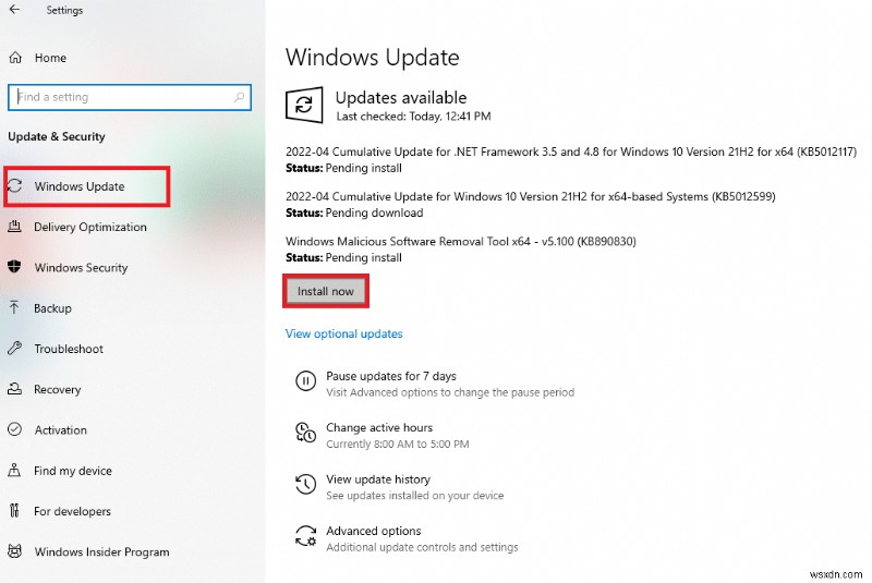 Windows 10 Update Store エラー 0x80D05001 を修正 