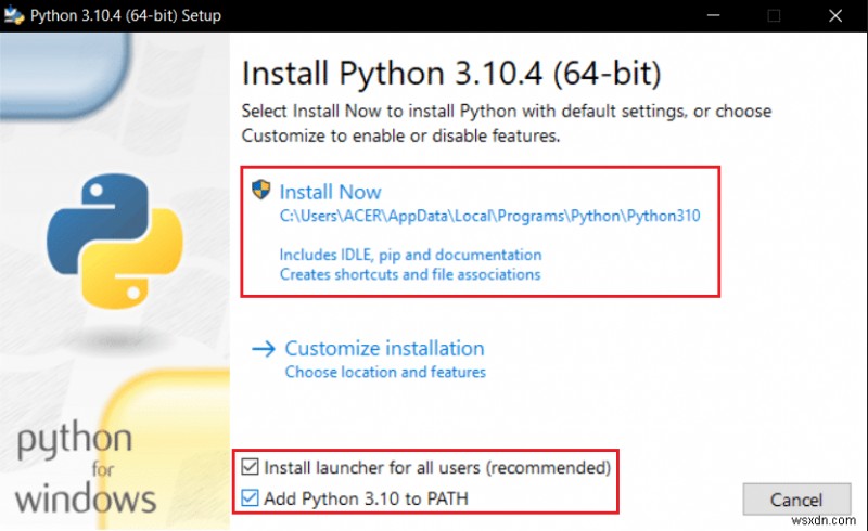 修正コマンドがエラー コード 1 Python Egg Info で失敗しました 
