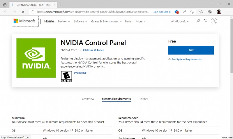 Windows 10 で見つからない NVIDIA コントロール パネルを修正する 