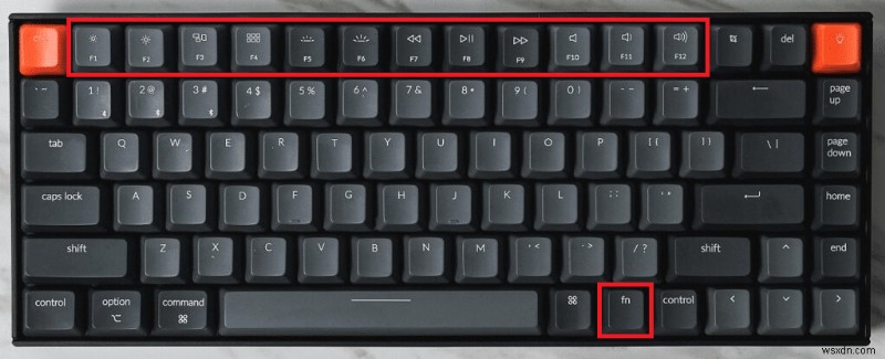 コンピュータのキーボードのキーの種類 