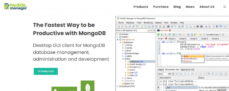 16 の最高の MongoDB GUI アプリ 