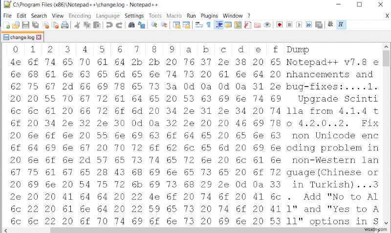 Windows 10にHex Editor Notepad ++をインストールする方法 