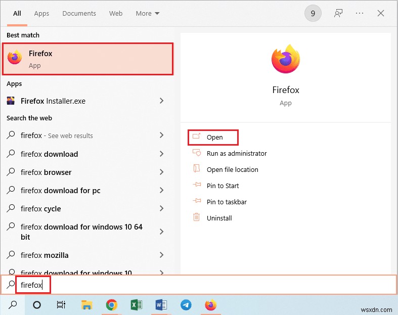 Windows 10 での Firefox PR END OF FILE エラーの修正