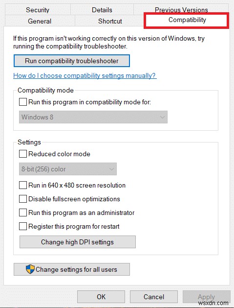 Windows 10 で C++ のランタイム エラーを修正する