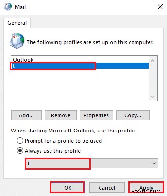 Windows 10でOutlookのみがセーフモードで開く問題を修正 