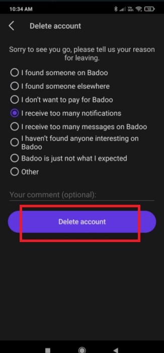 Badoo アカウントを削除する方法 